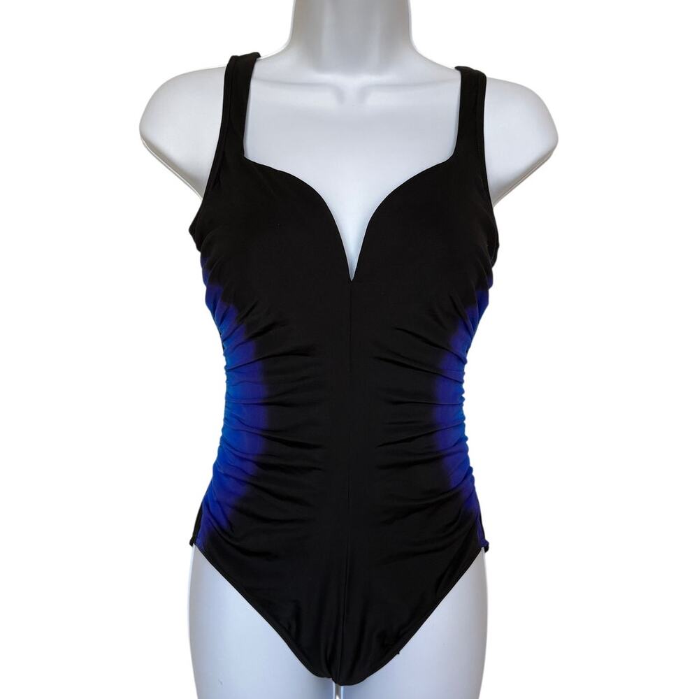 Miraclesuit Gulfstream Temptress Sculpting Ombre One Piece Swimsuit size 8